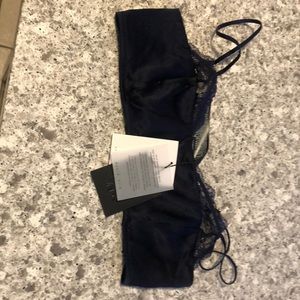 Silk lingerie bralette